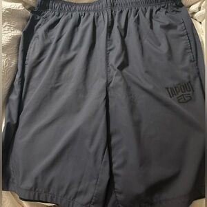 Tapout Men’s Athletic Shorts in Navy with Black Logo